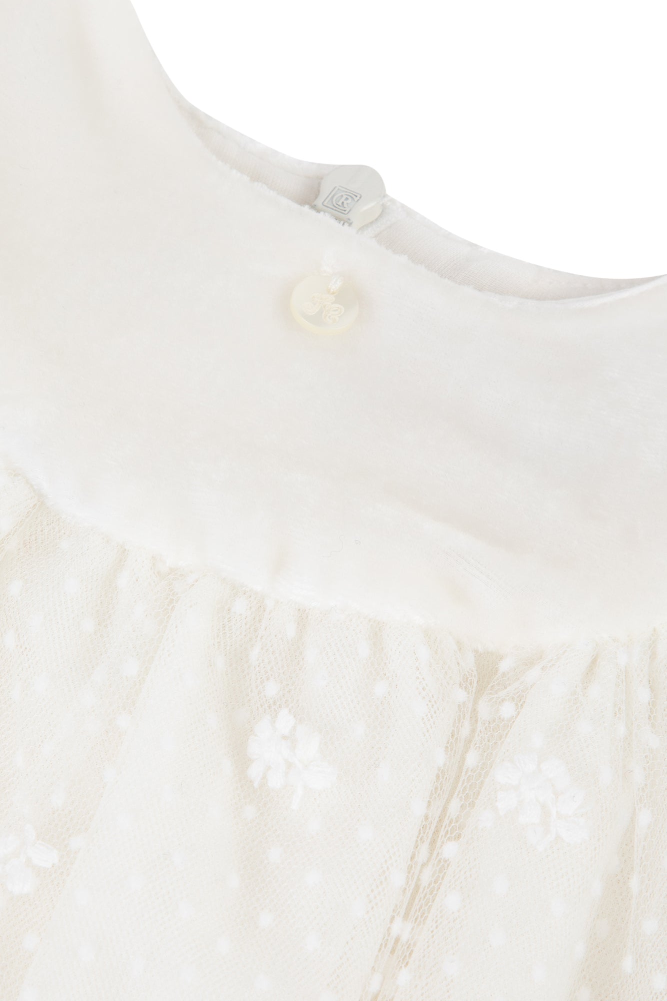 Dress - Bi floral material Pearl / 6M