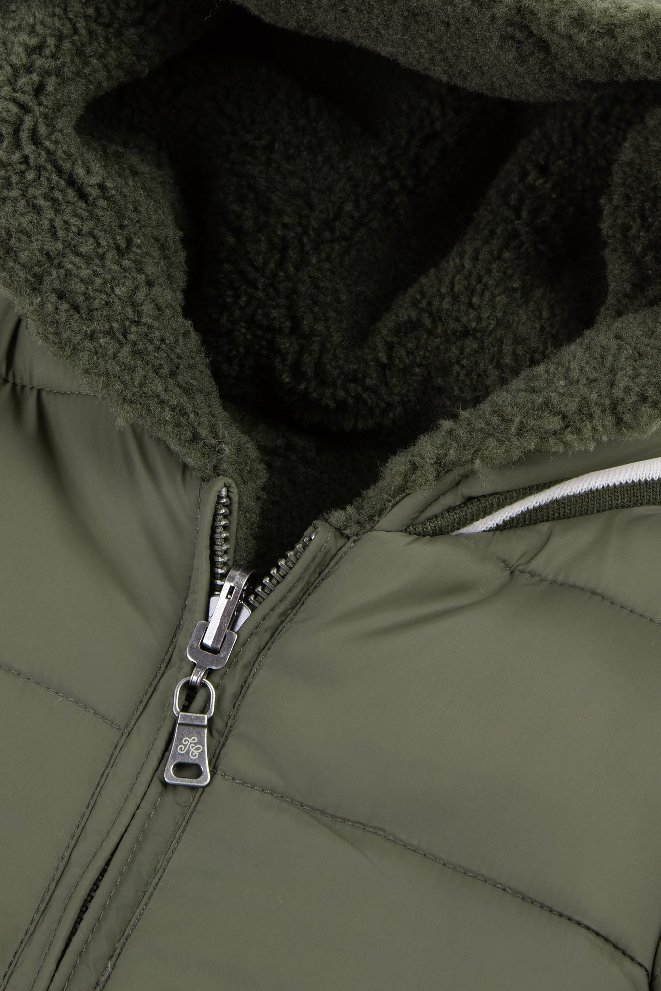 Doudodune - Water-repellent khaki Dark Khaki / 1Y
