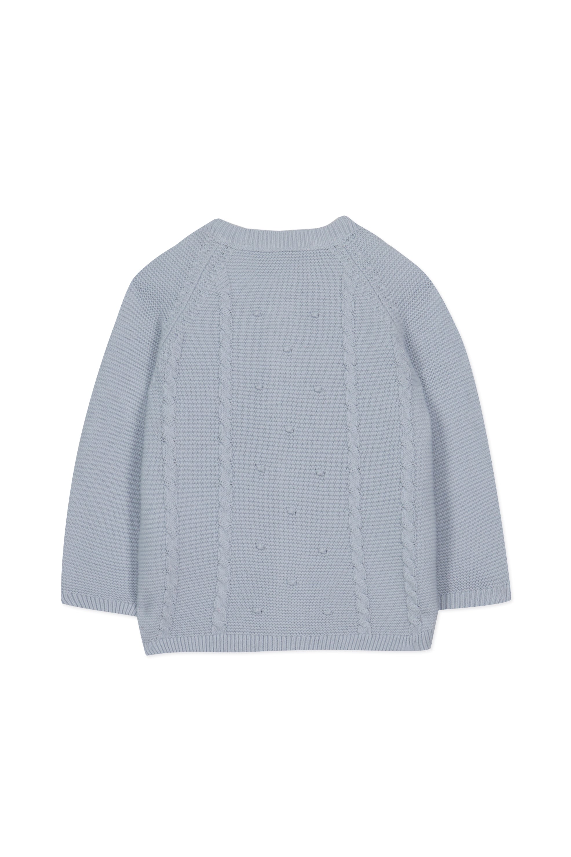 Cardigan - Blue Greyeffect Cable Blue Gray / 3M