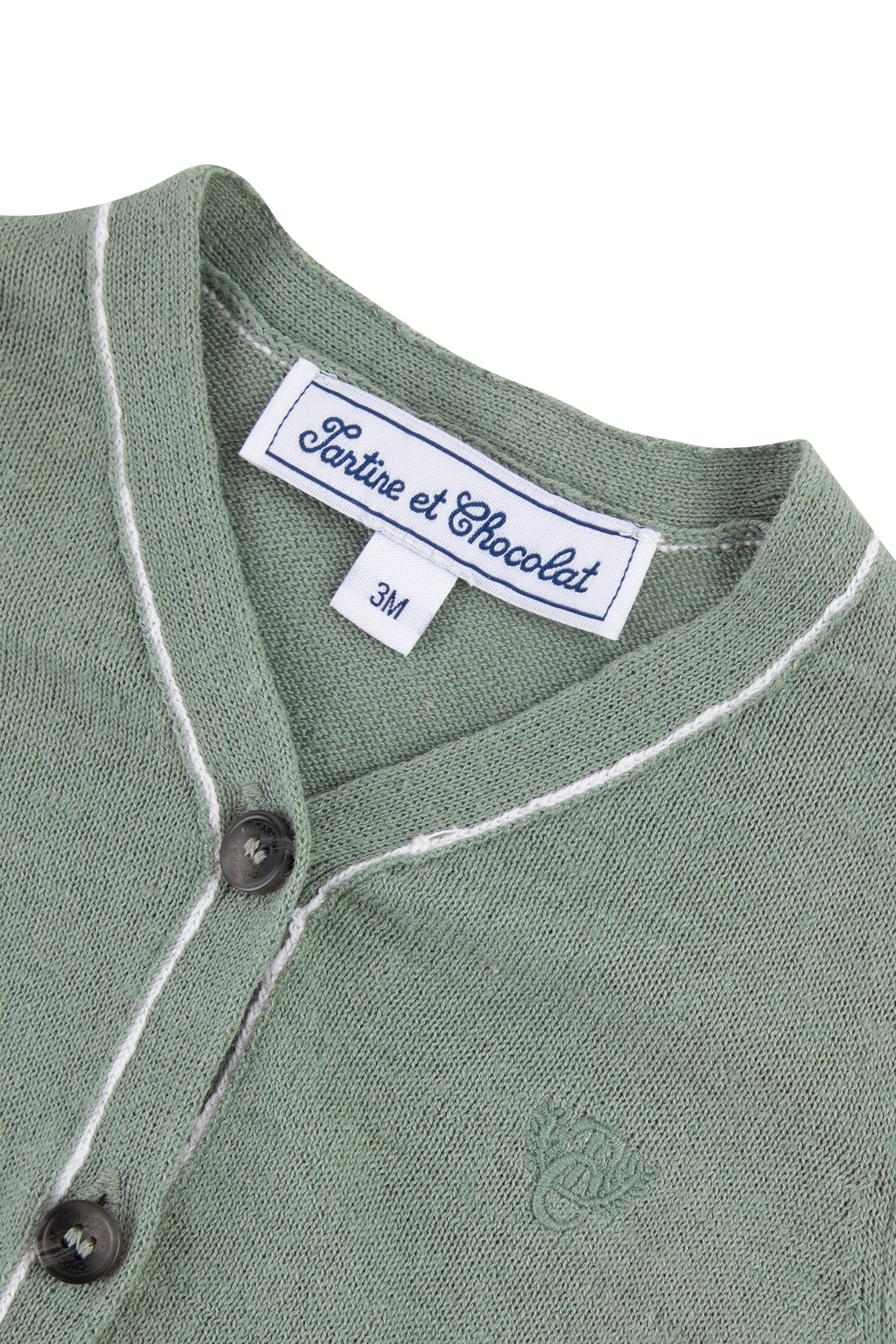 Cardigan - Green Linen Green Linen / 3M