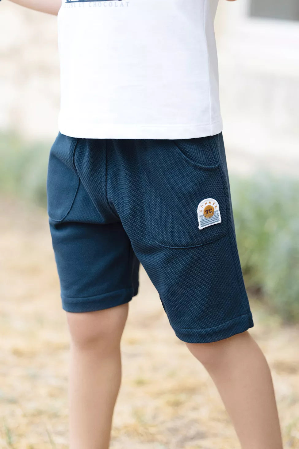 Shorts - Navy Cotton