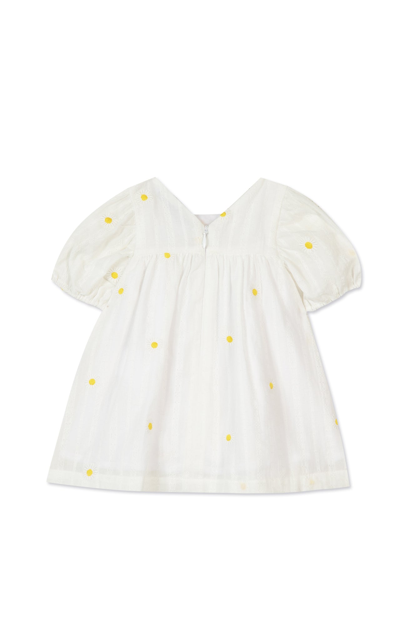 Outfit short - White margueres Embroideredes White / 6M