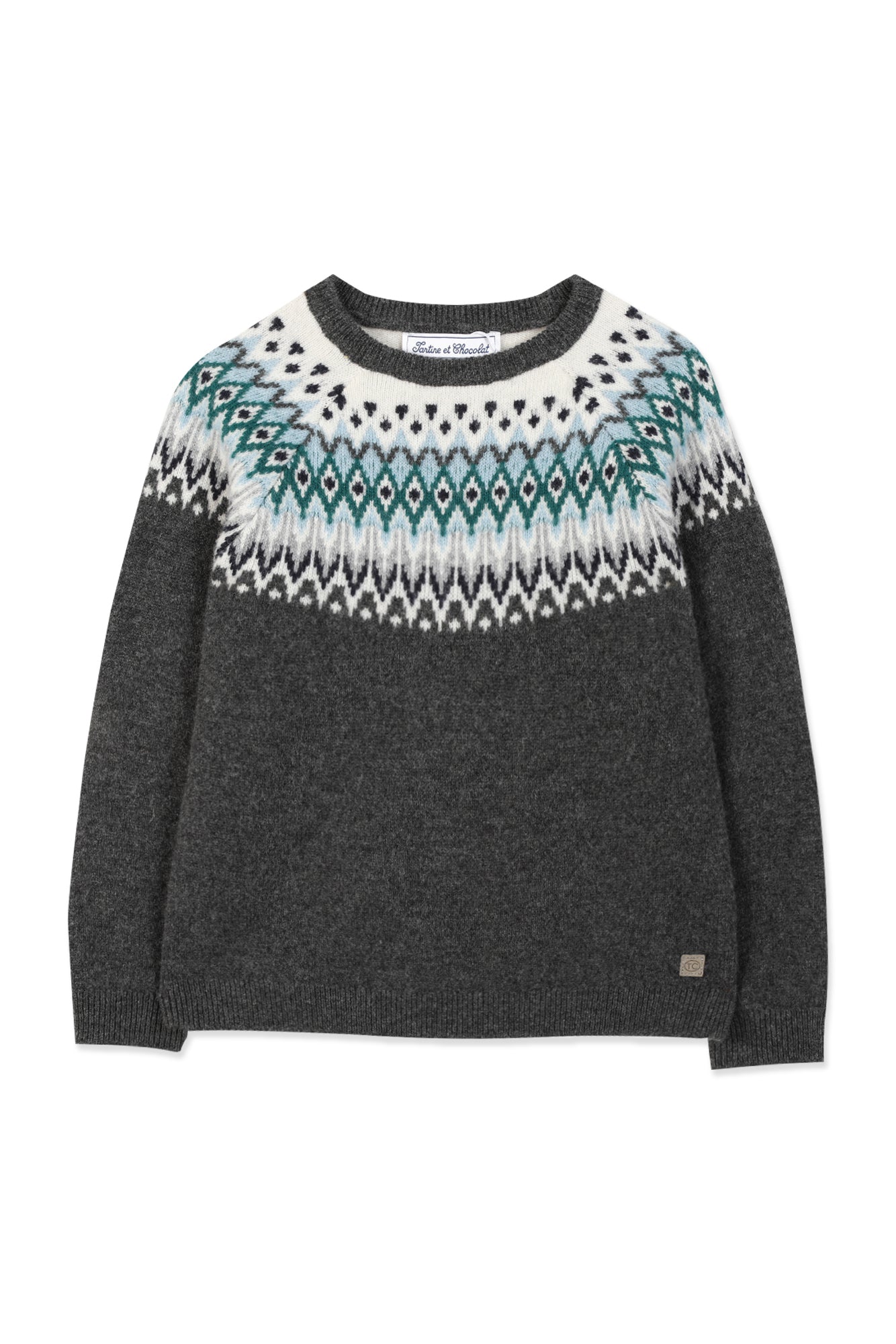 Sweater - Grey Anthracite Jacquard Anthracite / 5Y
