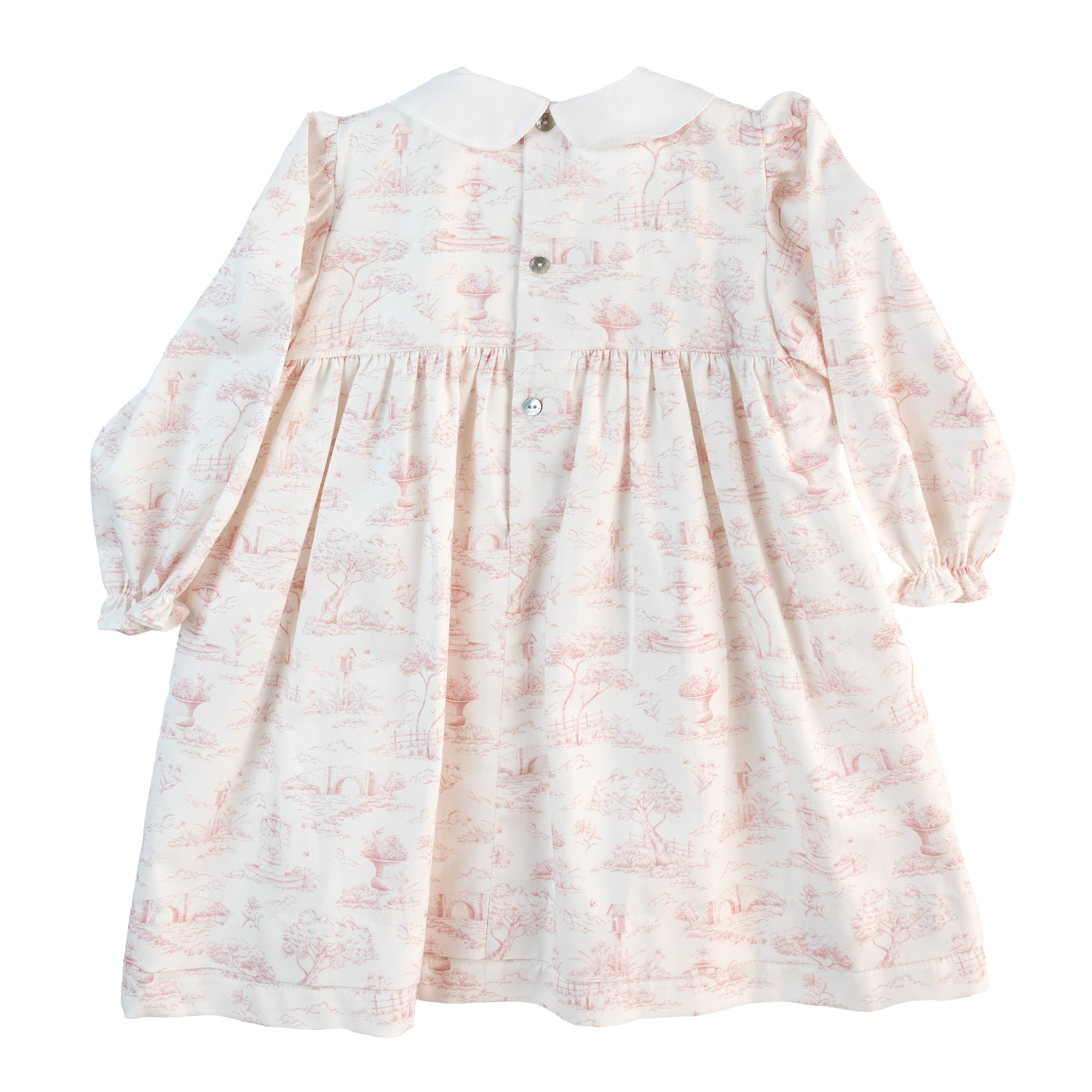 Kleid – Rosa Toile de Jouy