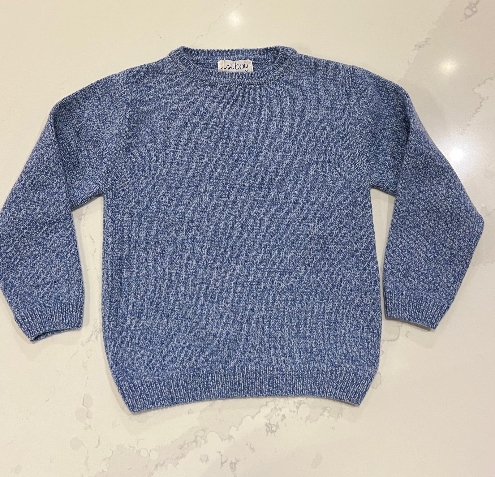 Jumper - Mouliné Wool Blue
