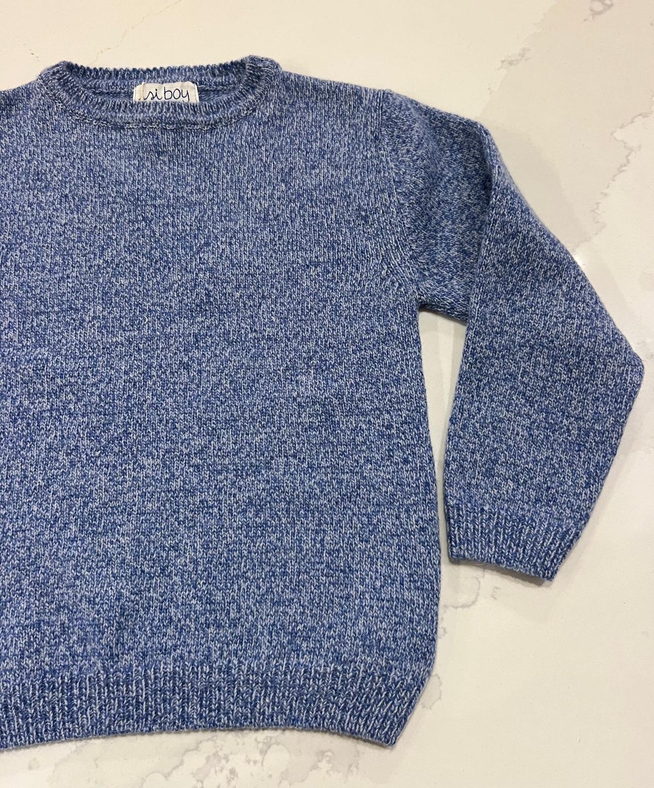 Jumper - Mouliné Wool Blue