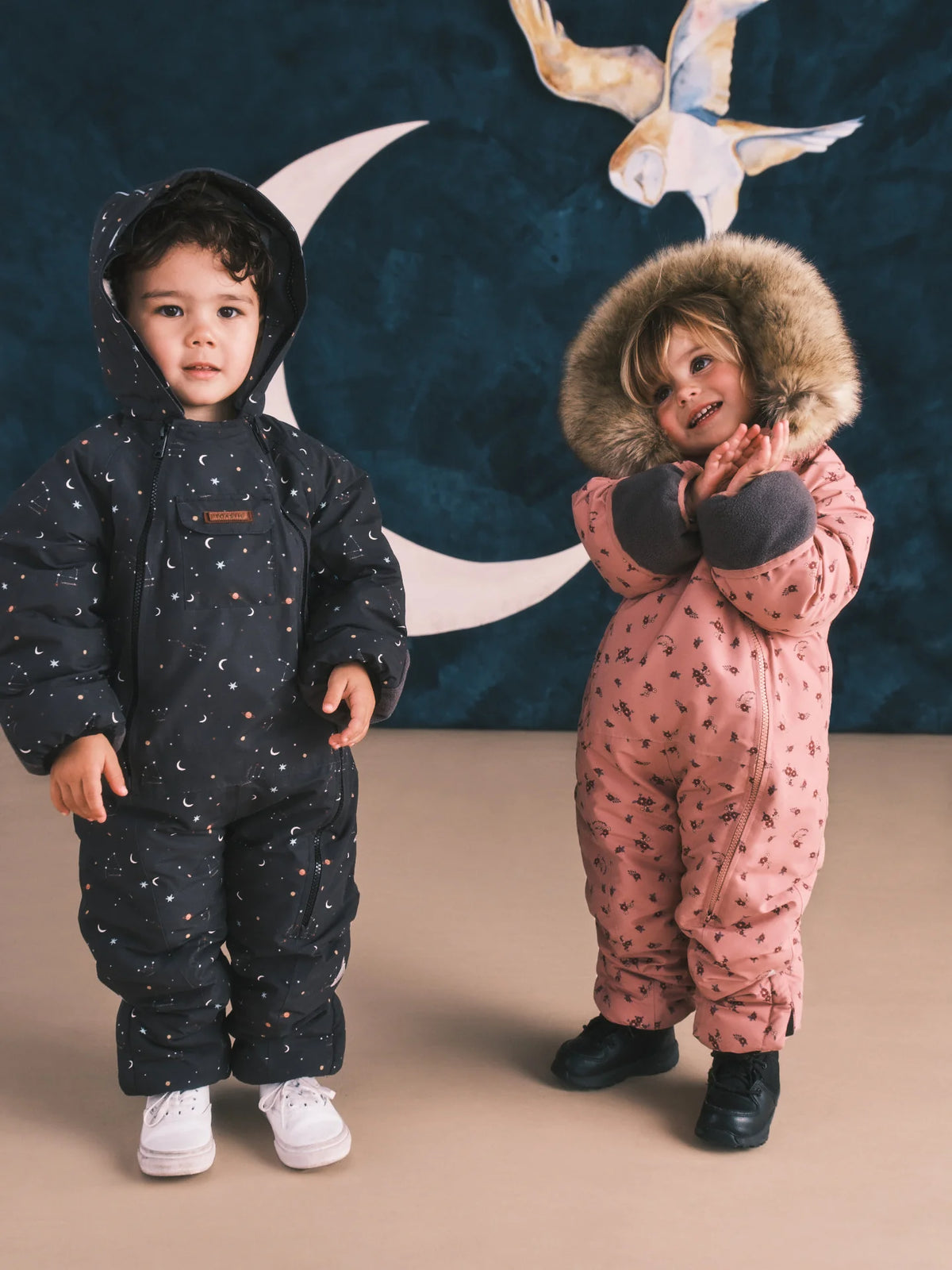 Waterproof Padded Winter Suit - Winter Floral - Over The Moon