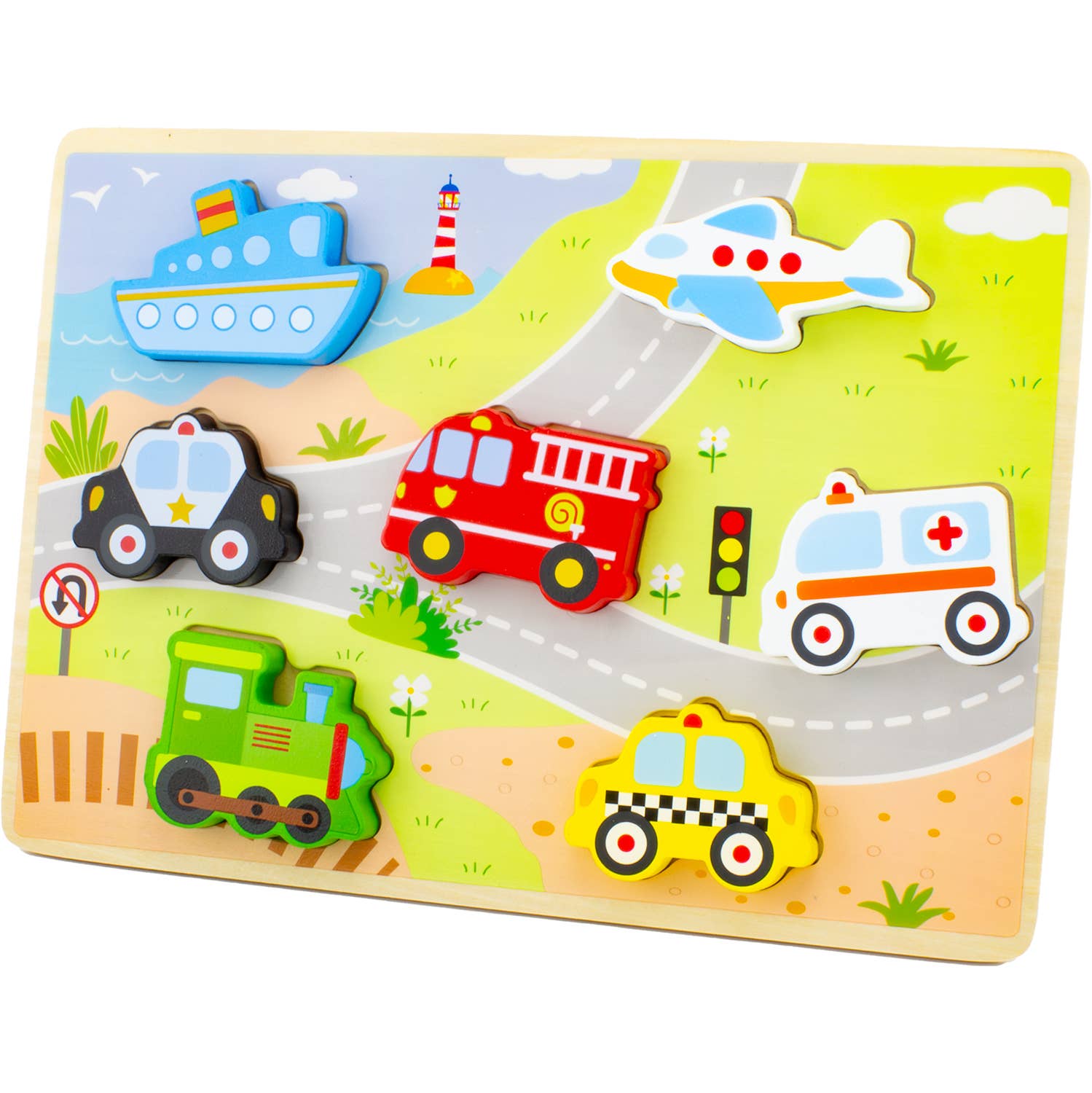 Holzpuzzle: Die Fahrzeuge