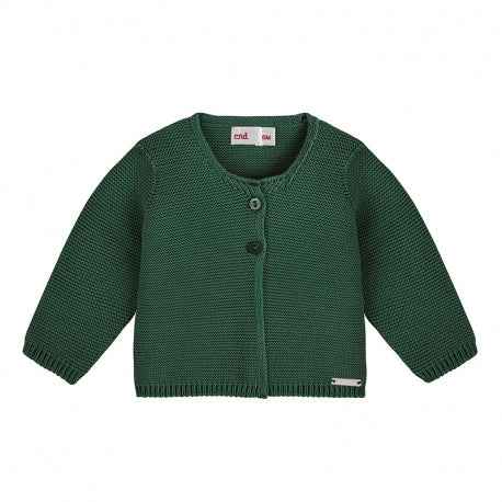 Long Garter Stitch Knitted Cardigan - Over The Moon