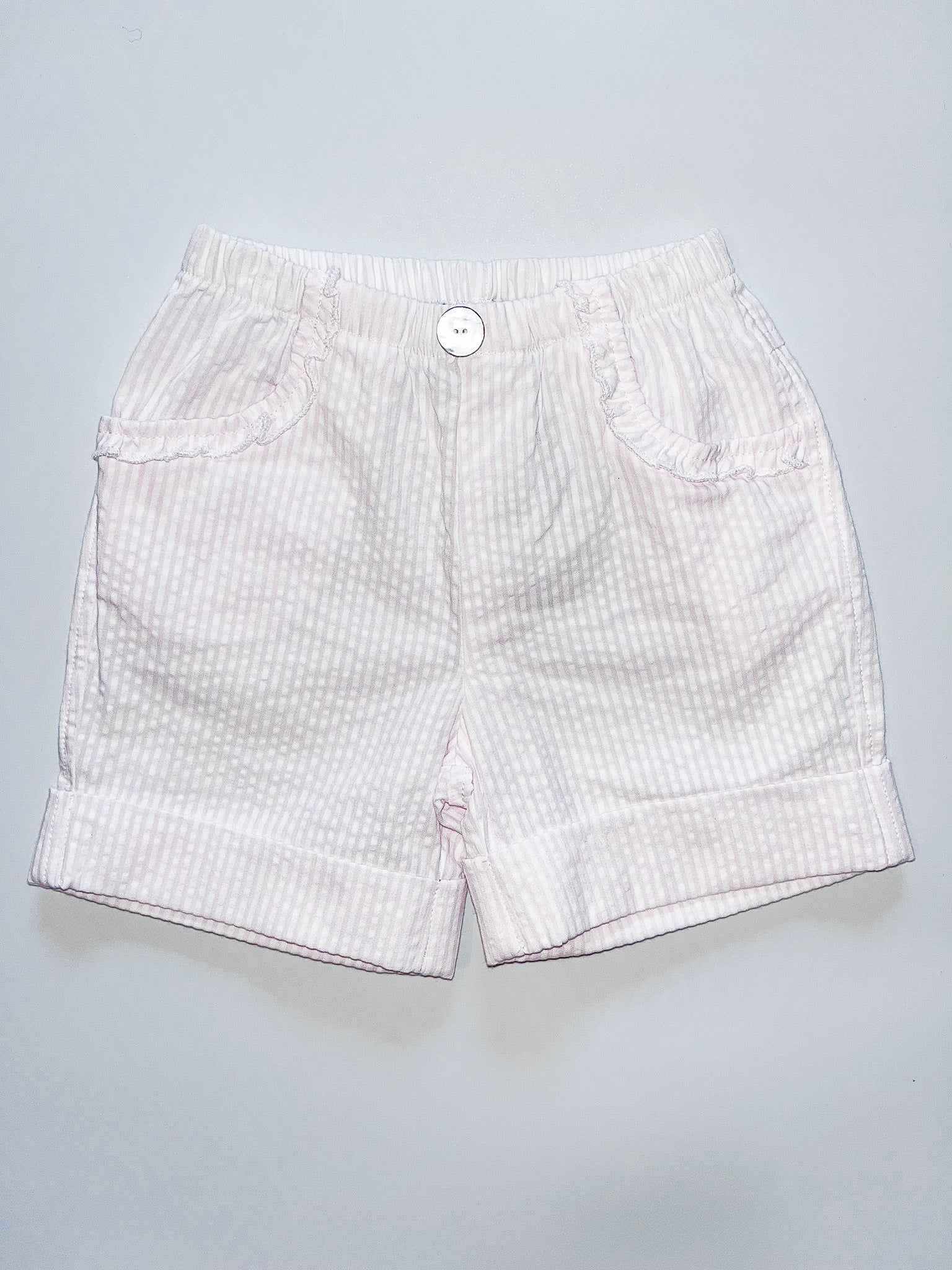 Shorts - Teolo Cotton Seersucker