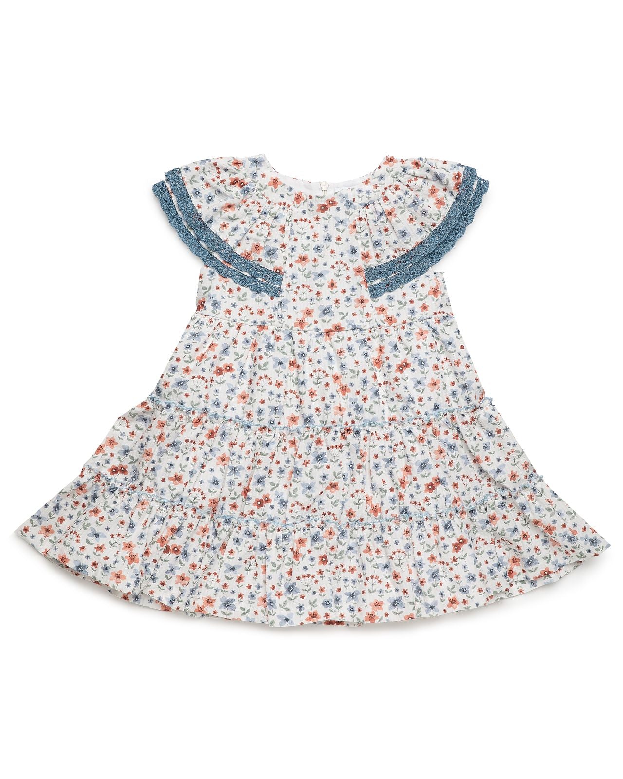 Kleid – Rocklagen mit Rüschen & Rüschenkragen