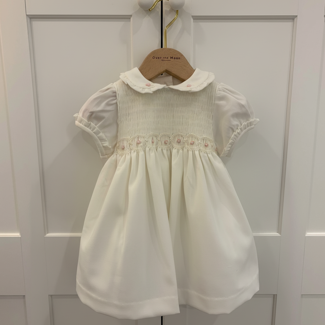 Kleid – Winterrose, gesmokt