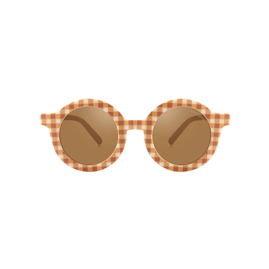 Original Round | Bio-Basierte Sonnenbrille Sienna Gingham