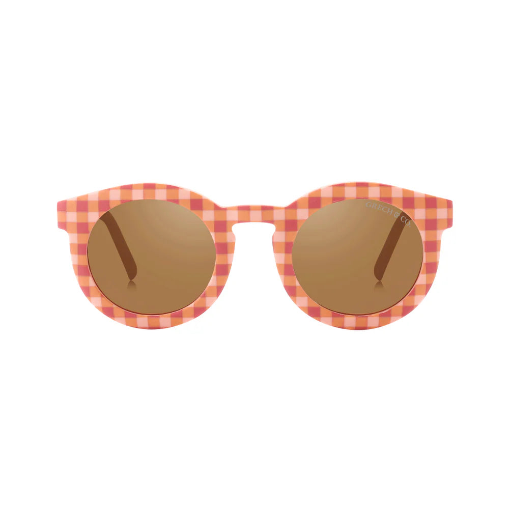 Klassische | nachhaltige Sonnenbrille - 0-2J Sonnenuntergang-Gingham