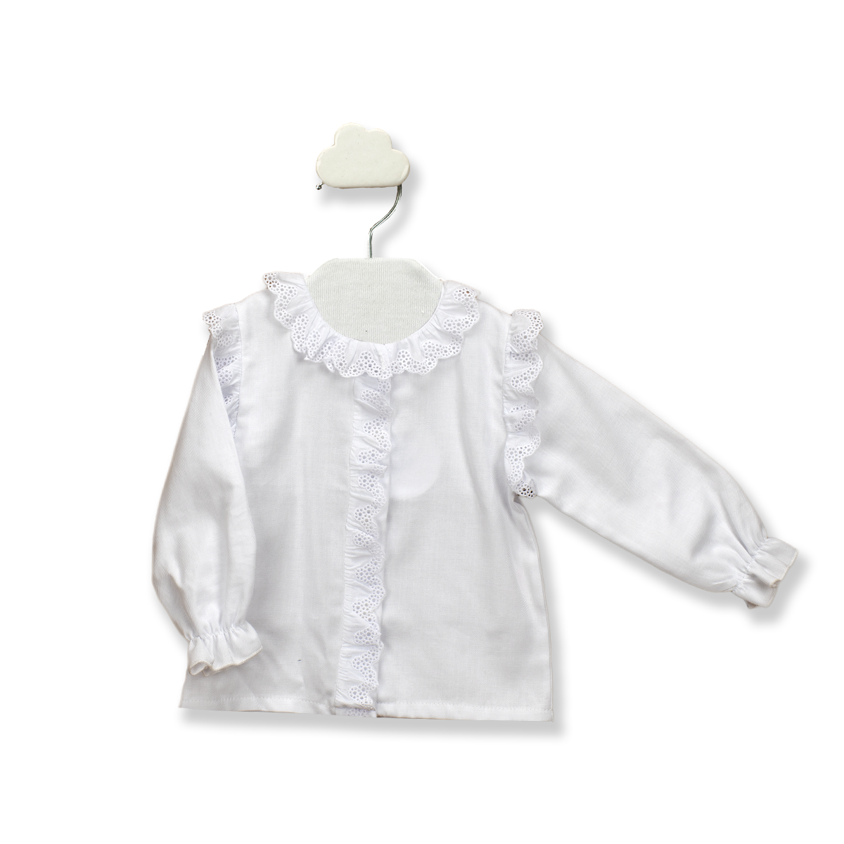 Frills Shirt White / 12M