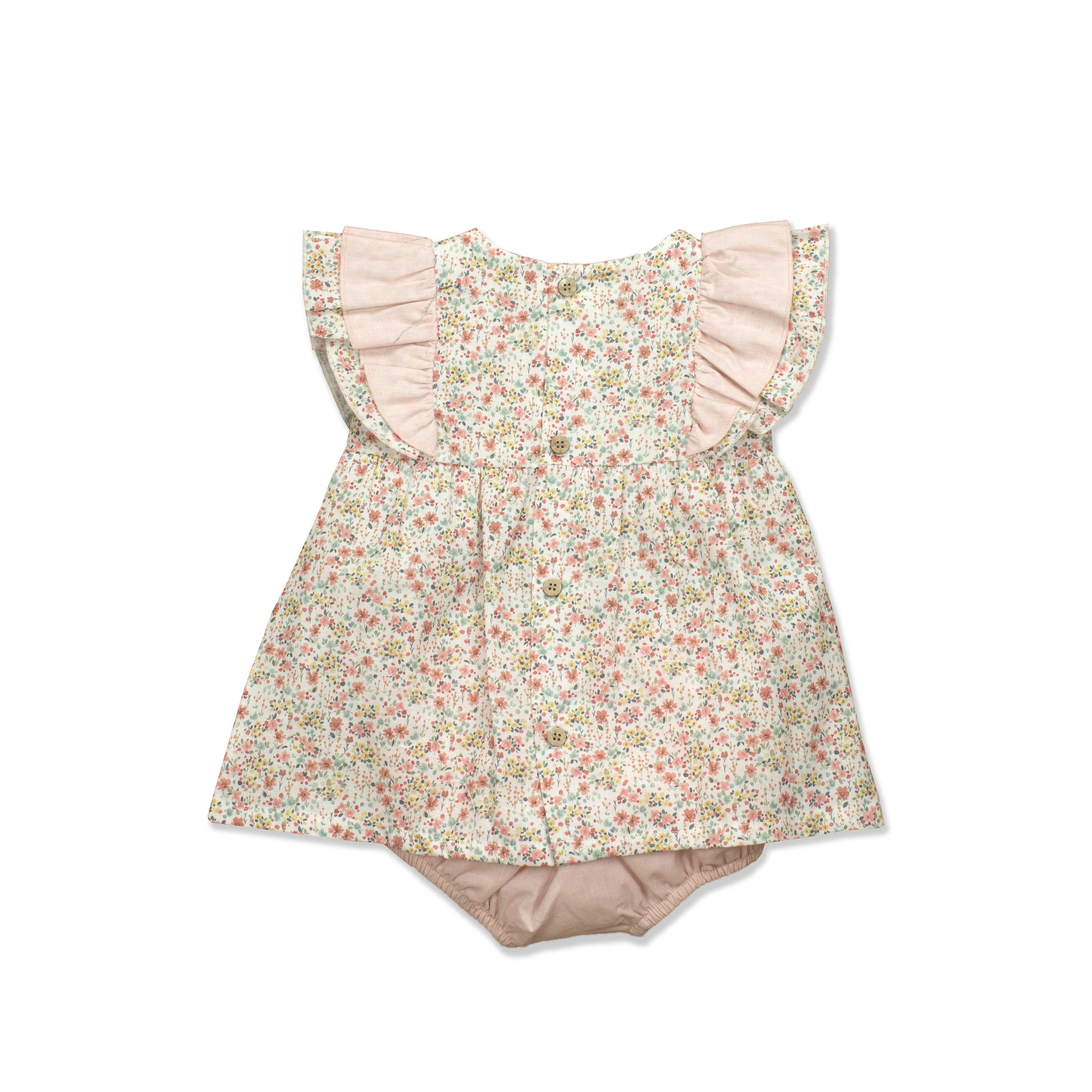 Ceres Dress + Diaper Cover Orange / 18M