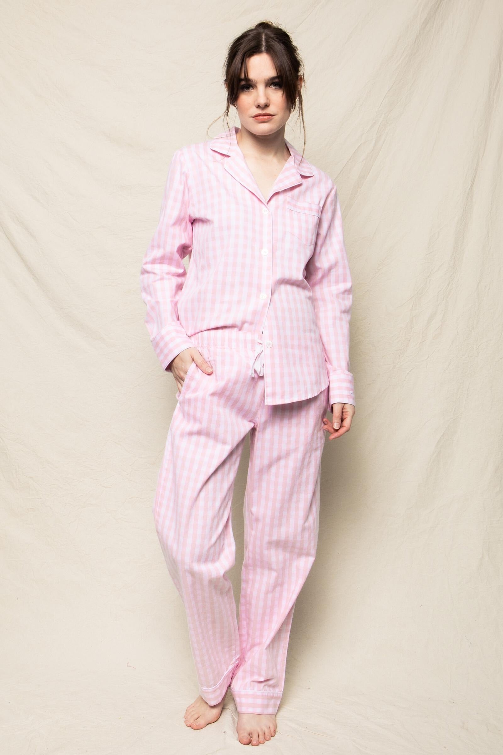 Pink Gingham Pyjama Set - Petite Plume
