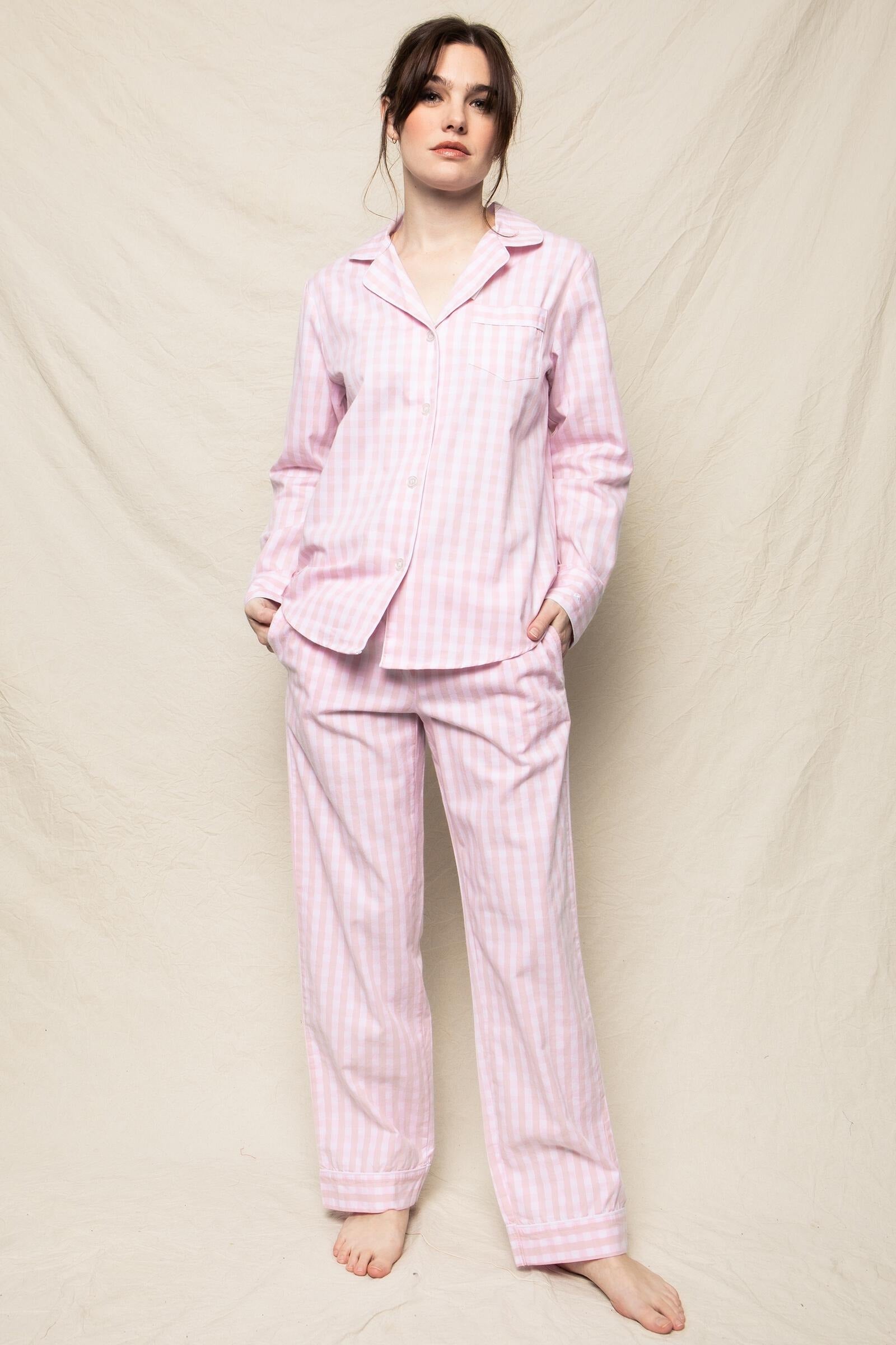 Pink Gingham Pyjama Set - Petite Plume