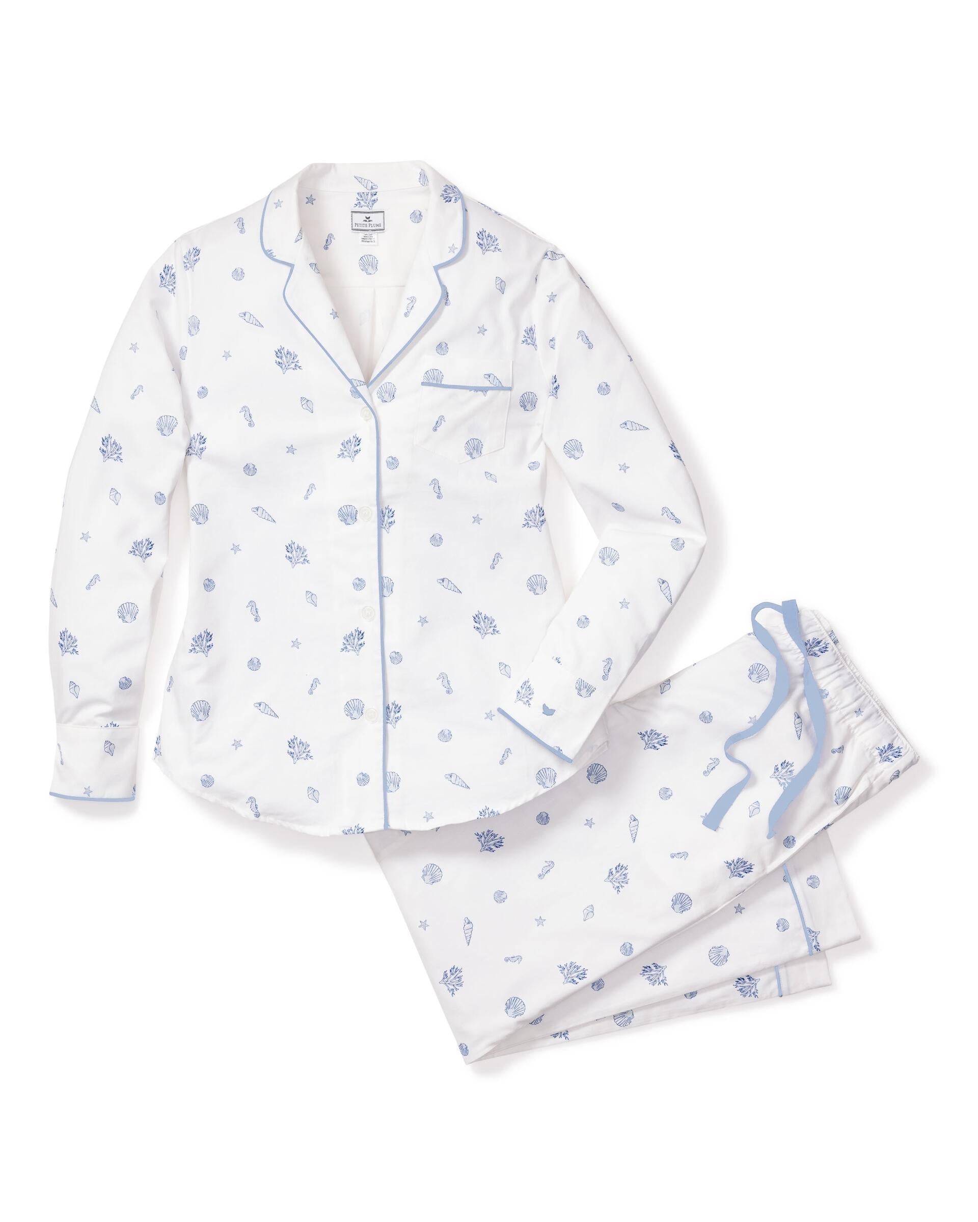 Women's Suffolk Seashells Pyjama Set - Petite Plume