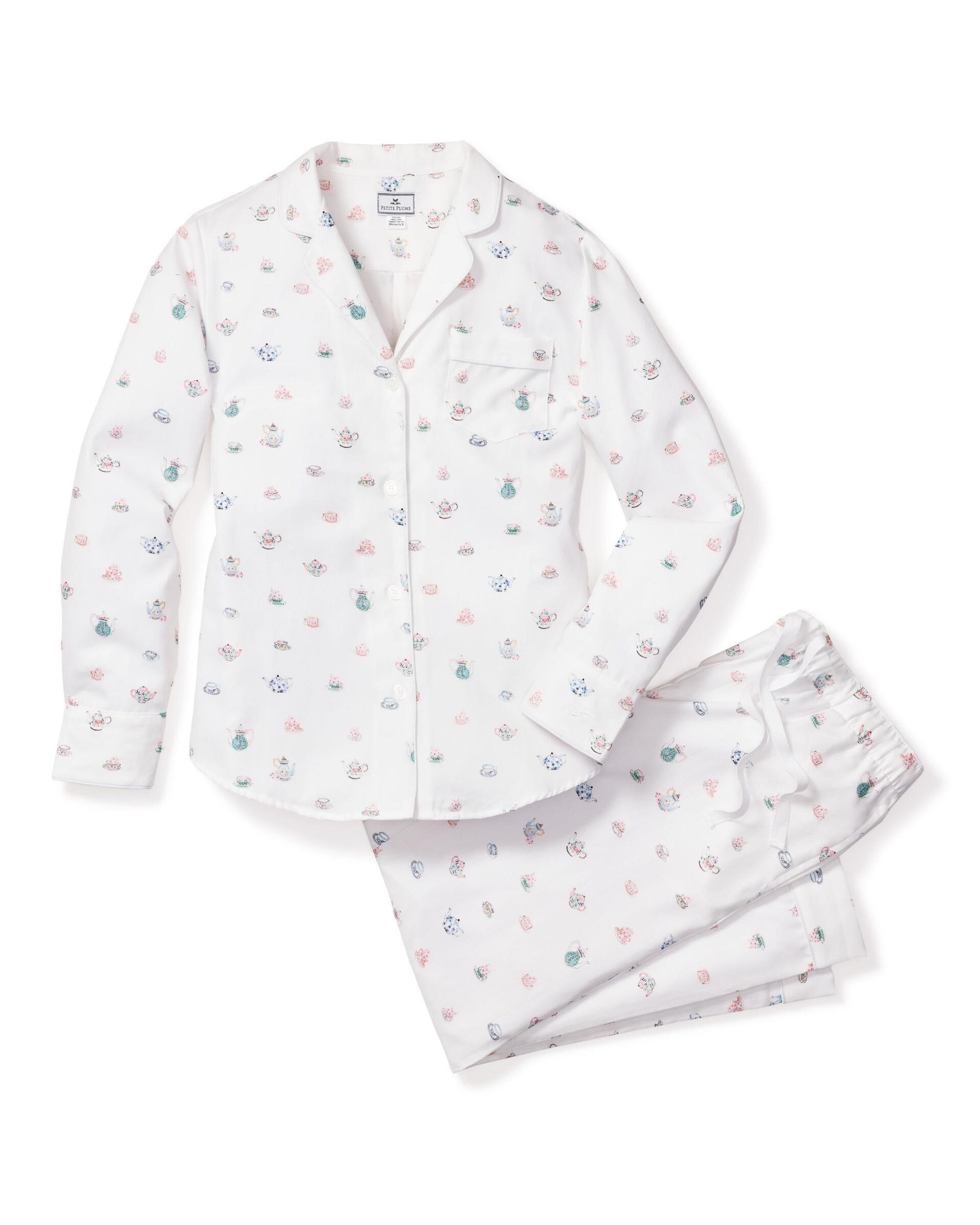 Women's Afternoon Tea Pyjama Set - Petite Plume