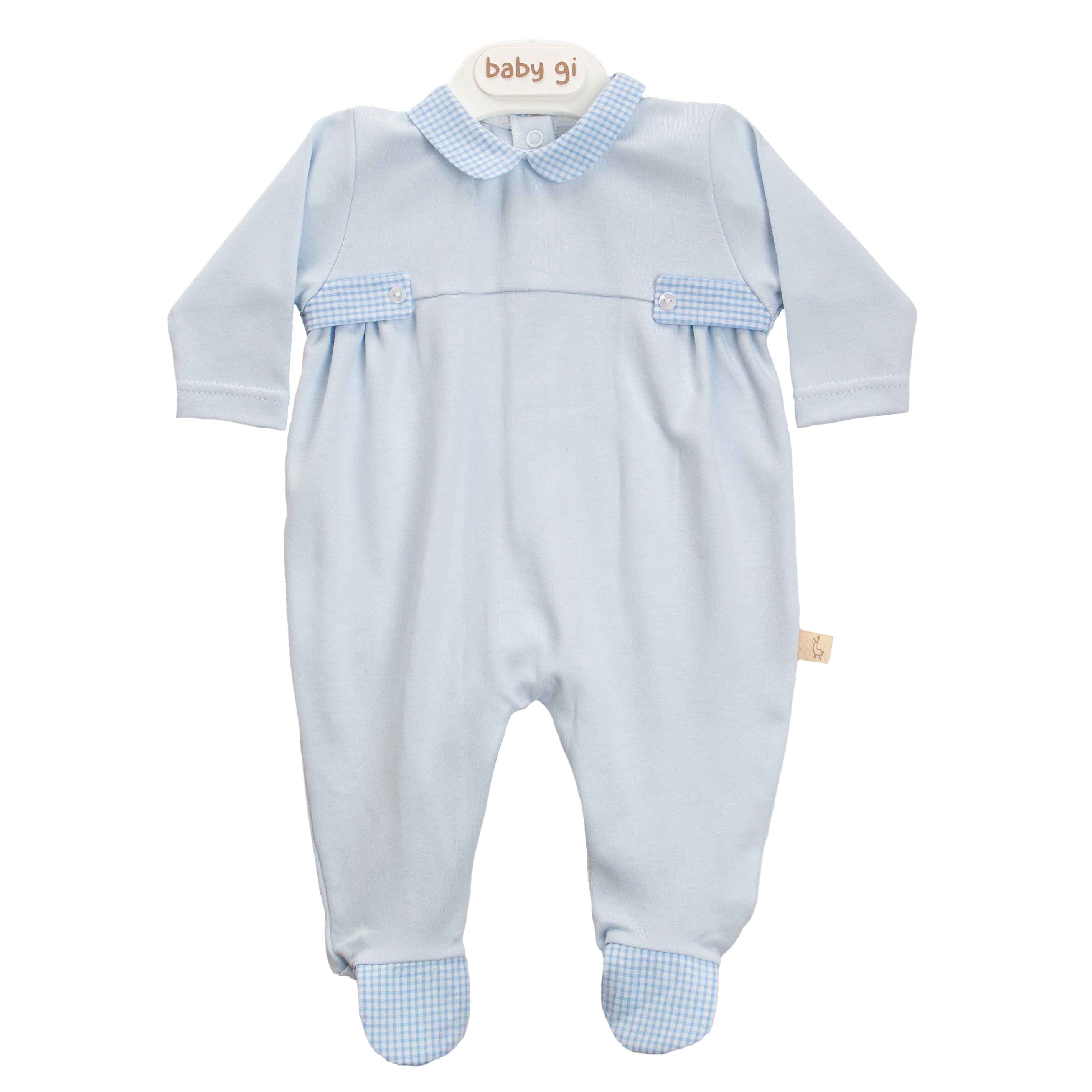 Babygrow - Vichy Blue - Baby Gi