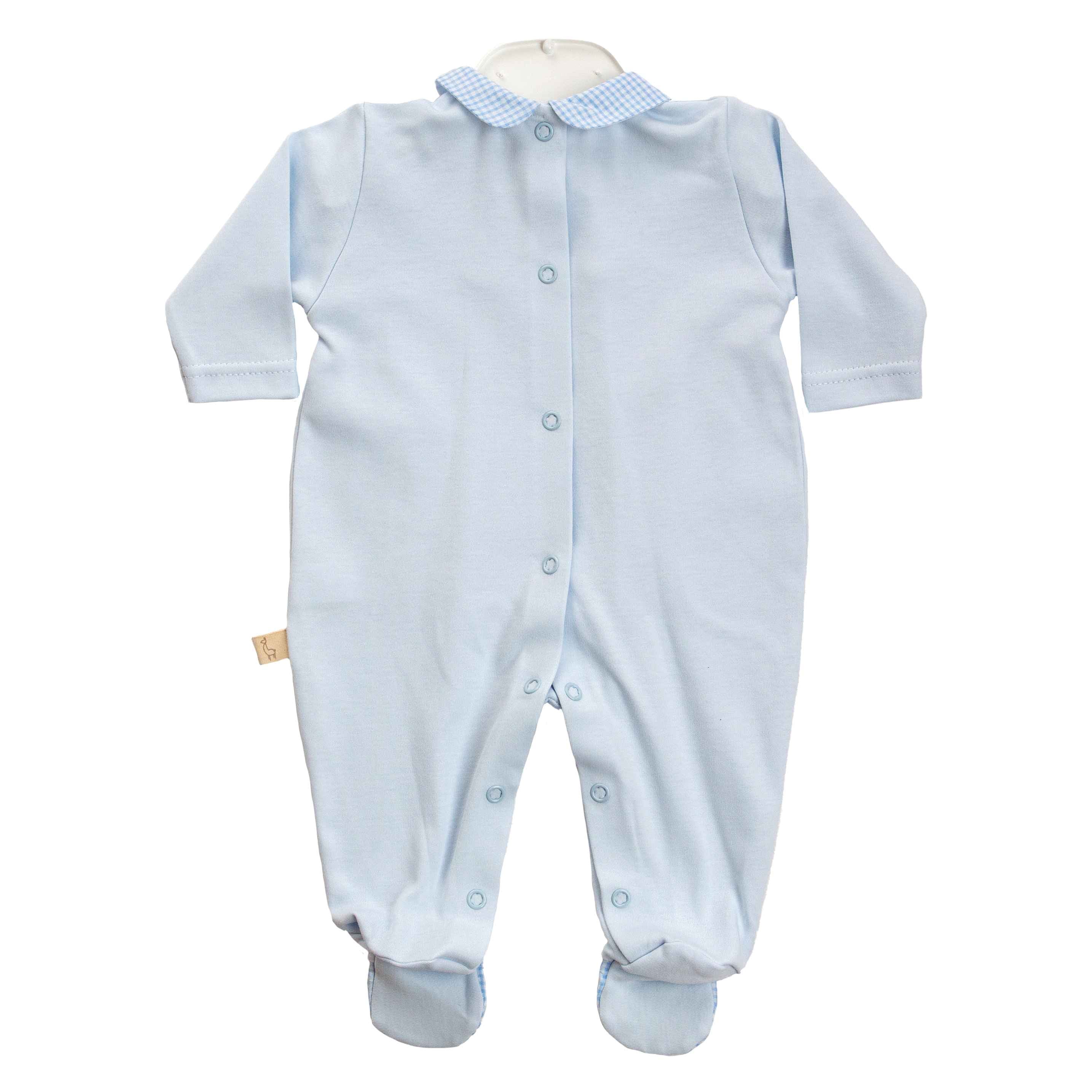 Babygrow - Vichy Blue - Baby Gi