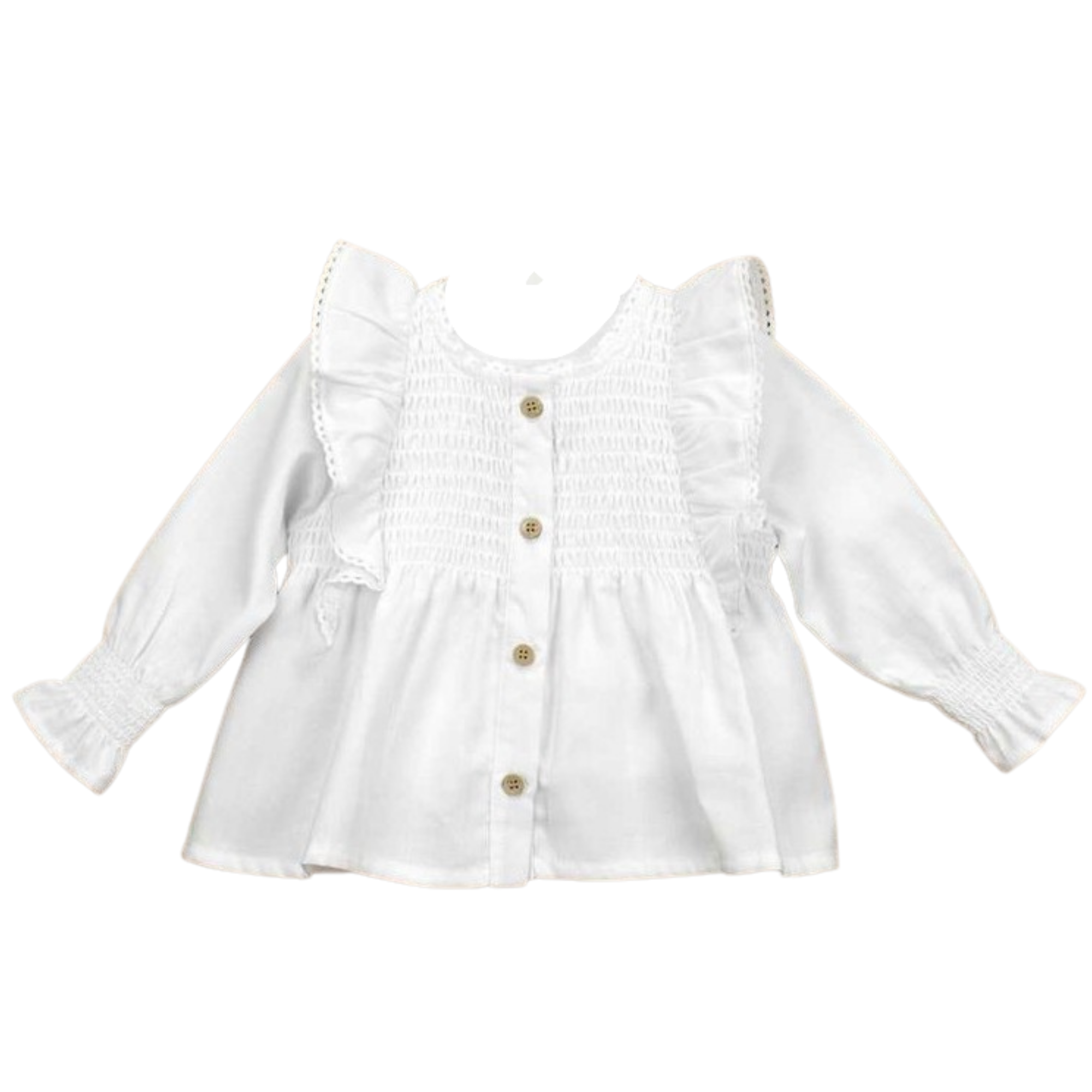 Blouse with Frilly Shoulders - Babidu