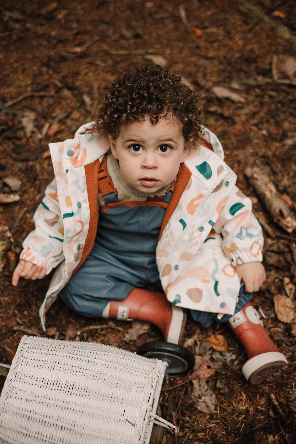Geometric Print Puddle Duck Kids Raincoat - Goose & Gander