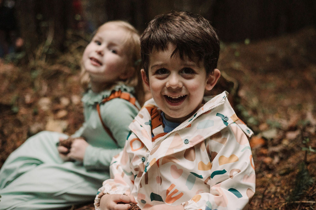 Geometric Print Puddle Duck Kids Raincoat - Goose & Gander