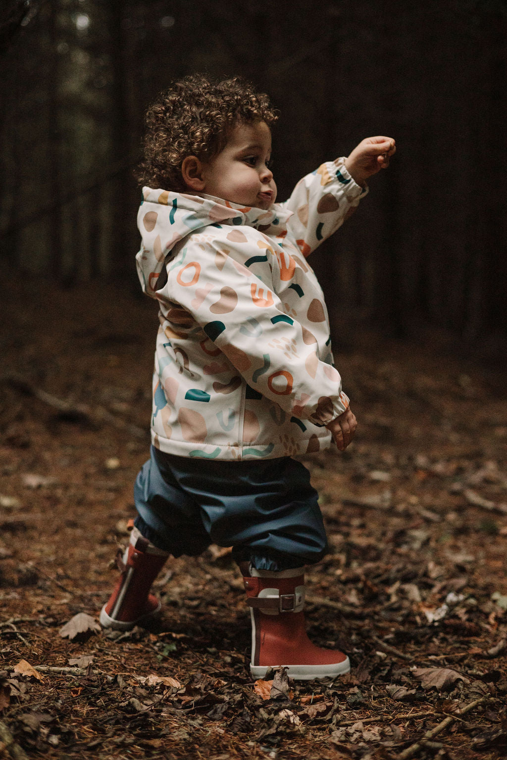 Geometric Print Puddle Duck Kids Raincoat - Goose & Gander