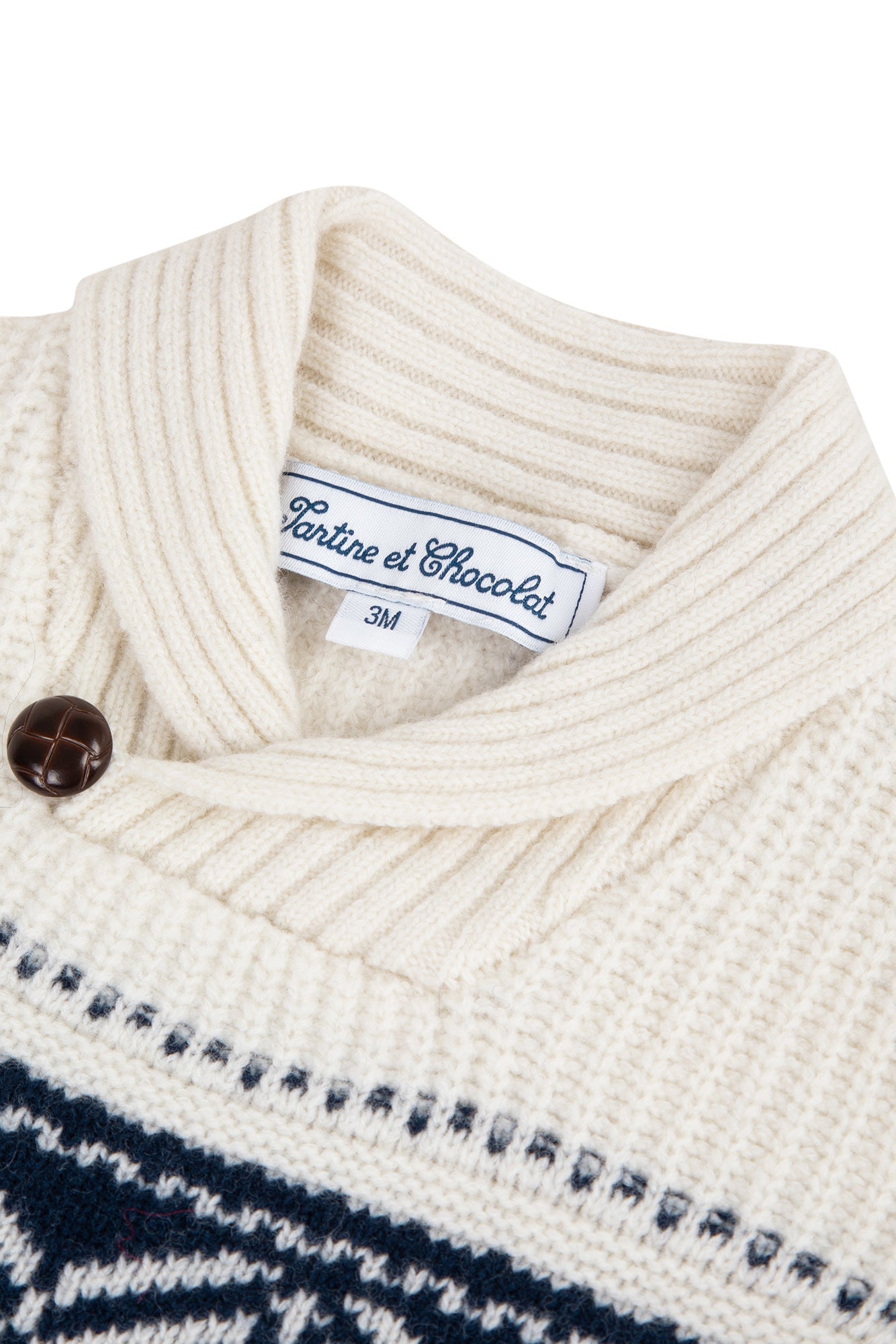 Jumper - Mother-of-pearl with shawl collar Pearl / 6M