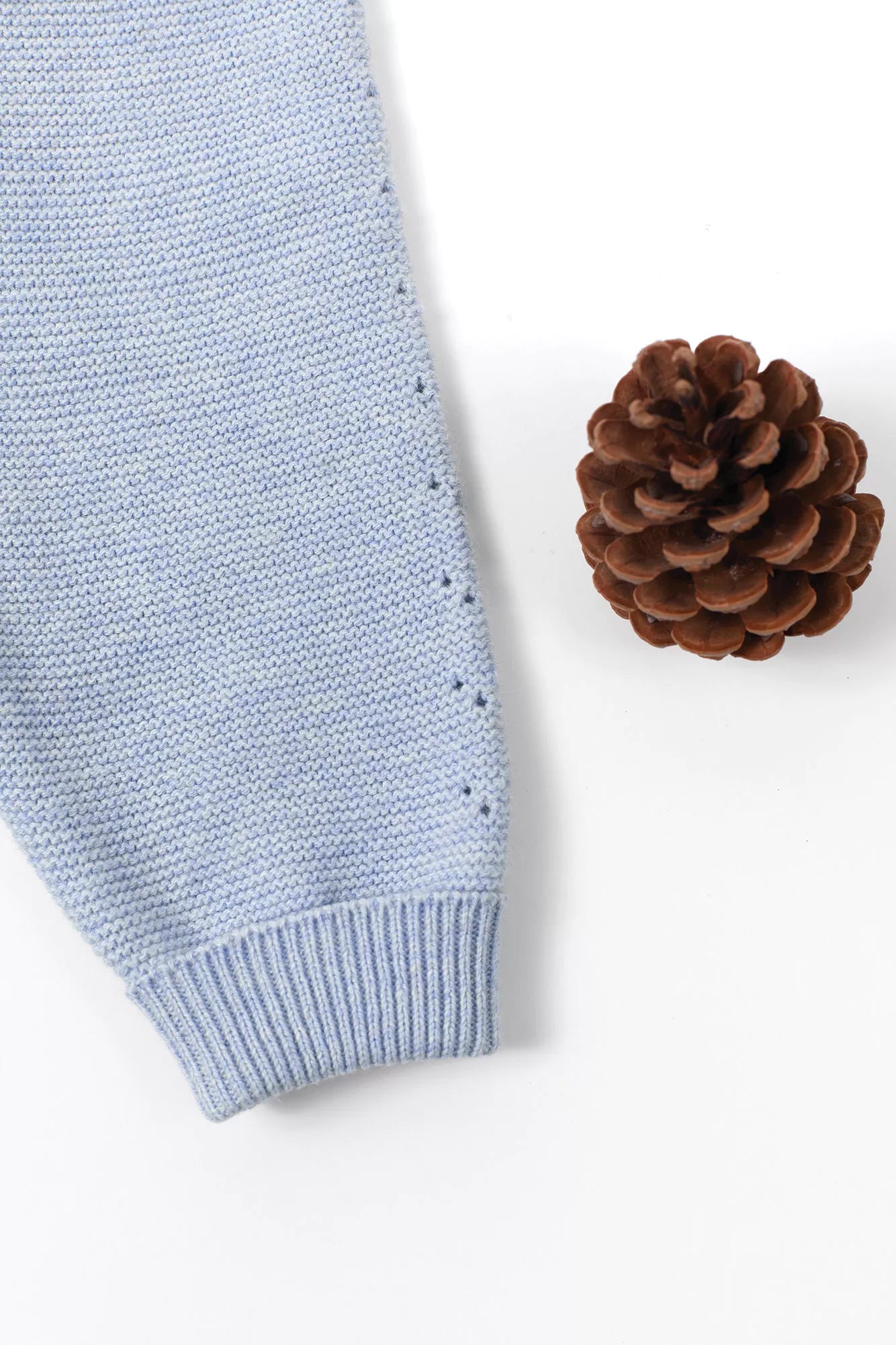 Trousers - Sky Blue Knit - Tartine Et Chocolat