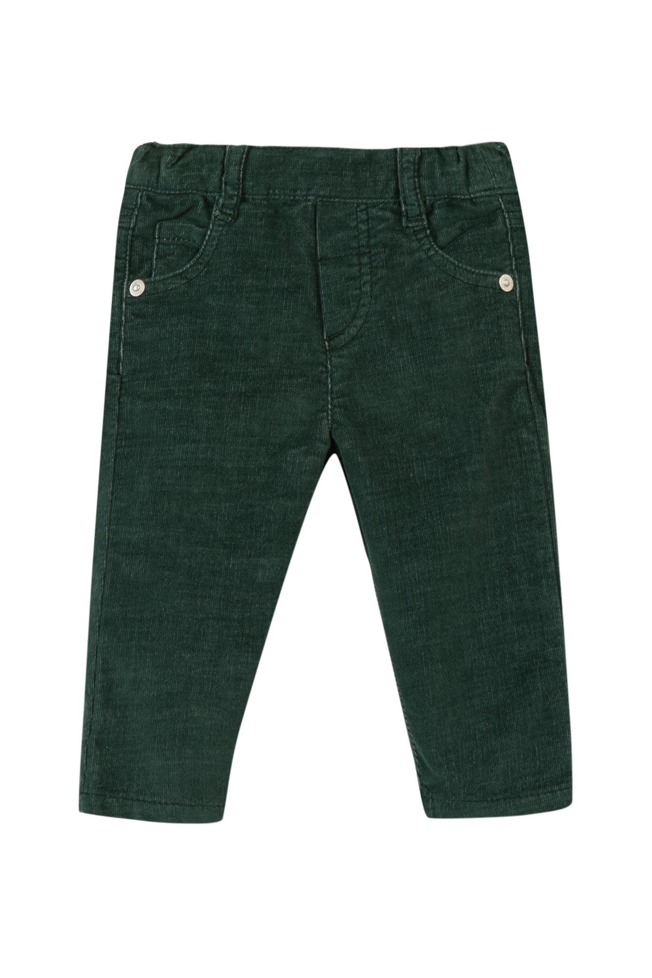Trousers - Green fine-ribbed corduroy Green / 6M