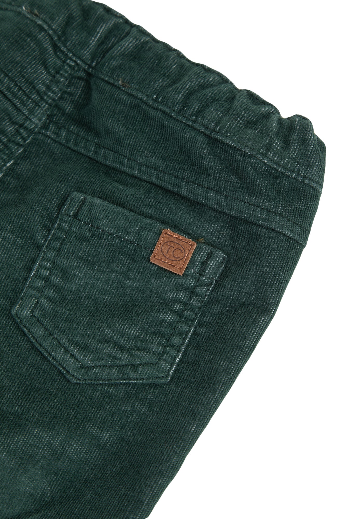 Trousers - Green fine-ribbed corduroy Green / 6M