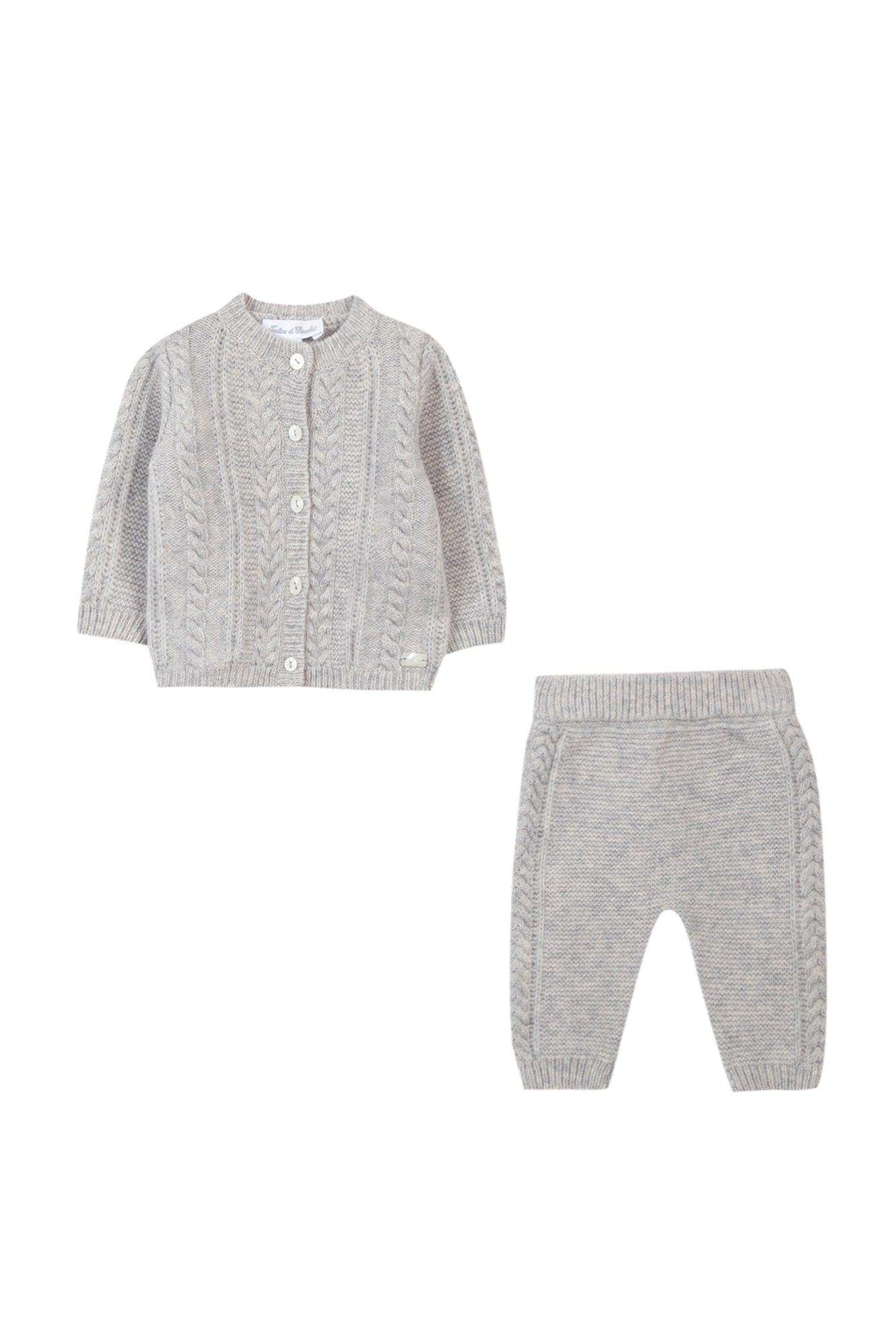 Long outfit - Grey marl jersey Heather gray / 6M