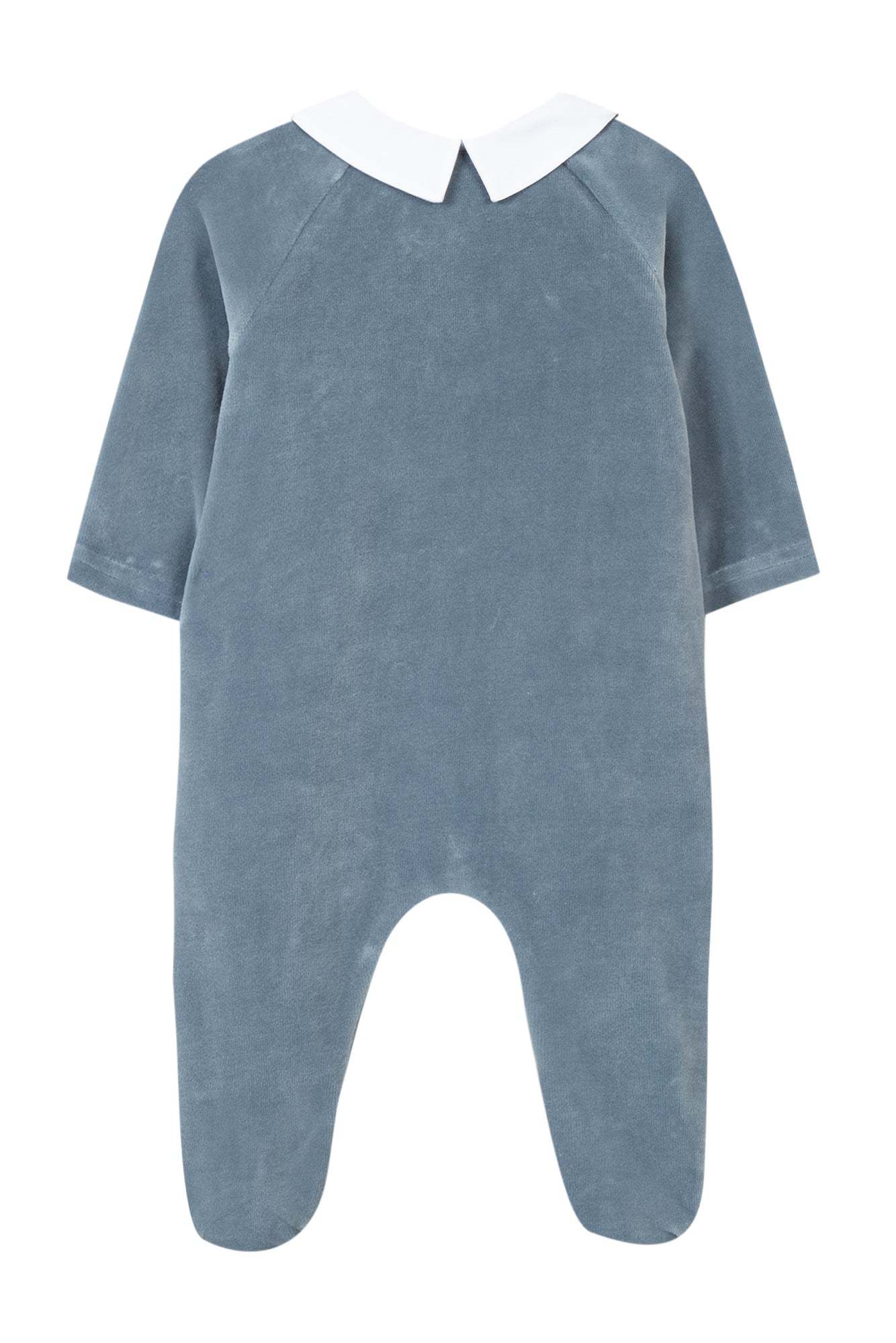 Pyjamas - Blue grey velour with alphabet Gray blue / 3M