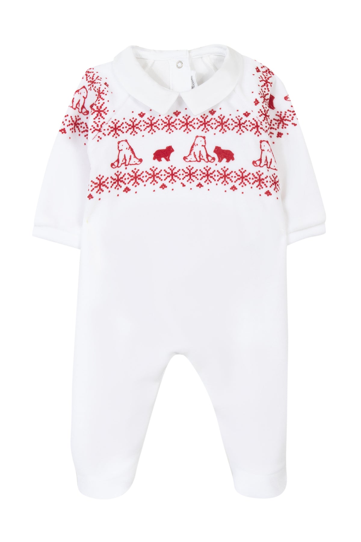 Babygrow - Christmas Velour - Over The Moon