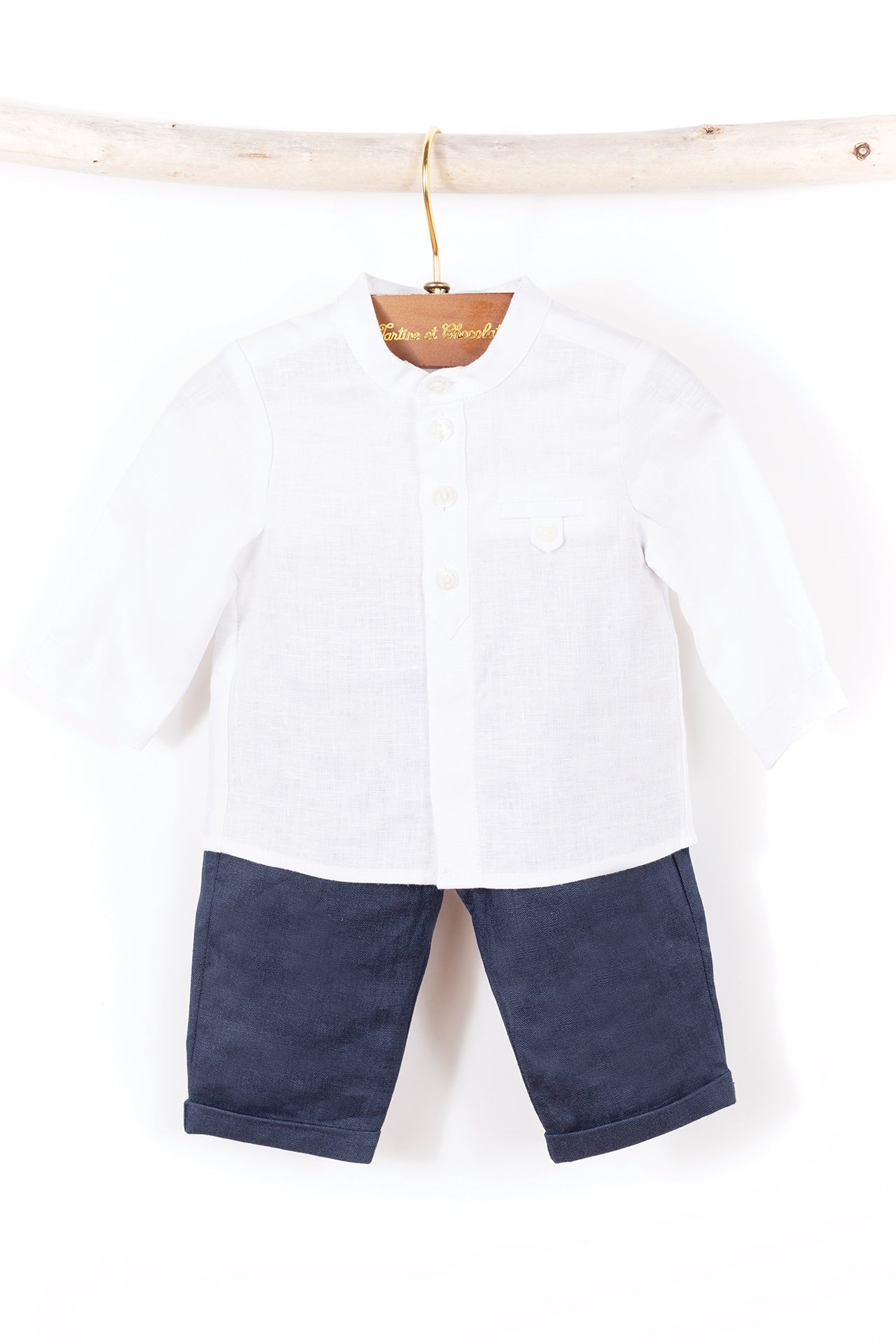 Shirt - White Linen White / 2Y