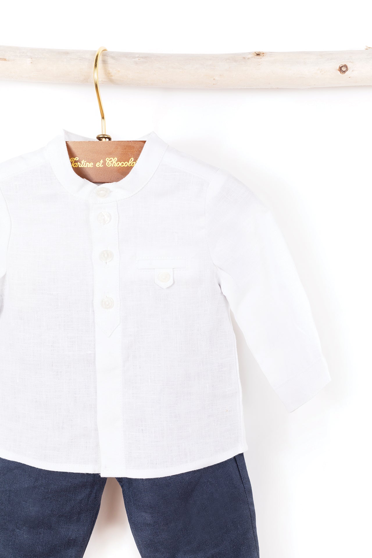 Shirt - White Linen White / 2Y