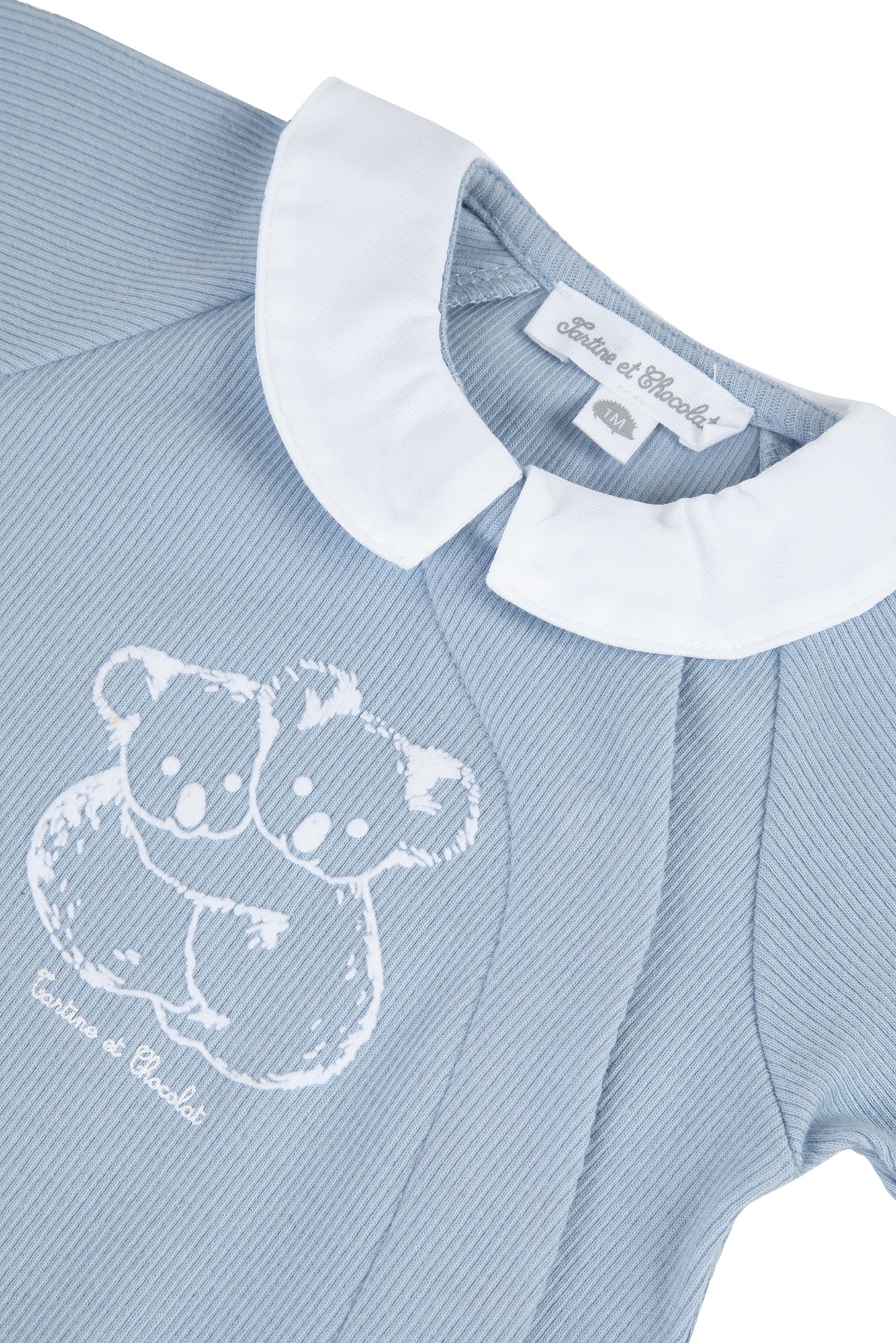 Pyjamas - Blue Cloud Cotton Ribbed Blue Cloud / 1M