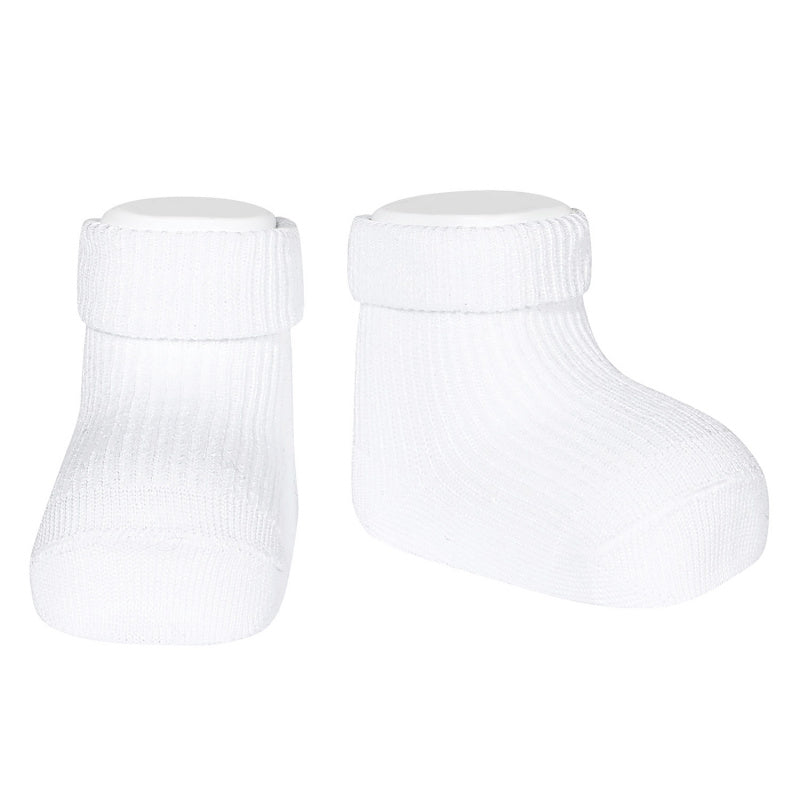 Simple Ankle Socks with folded cuff - Cóndor