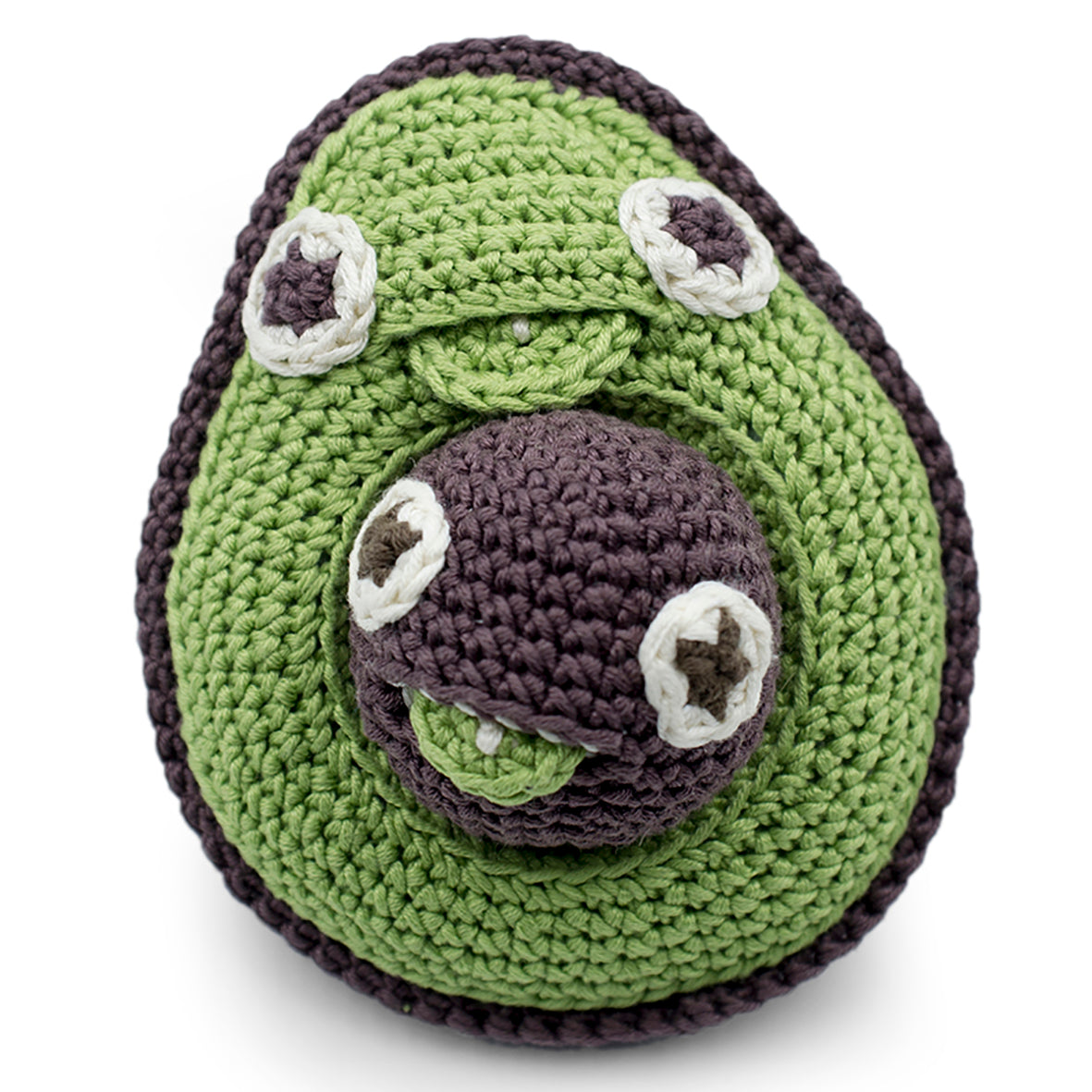 Mommy Avocado & Baby Stone - Rattle - Myum - The Veggy Toys