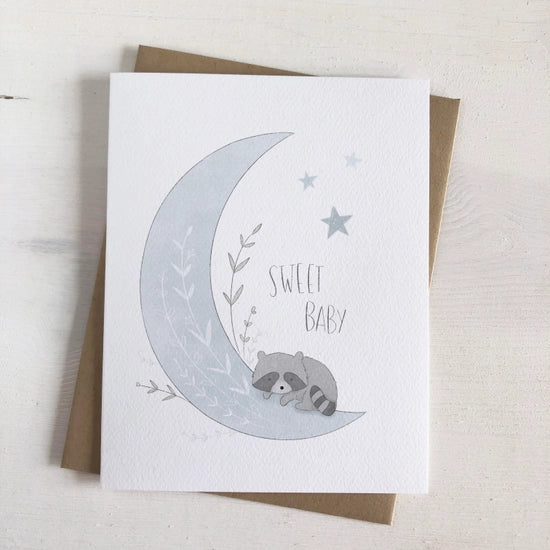 Greeting Card -  Sweet Baby - Fox & Bear